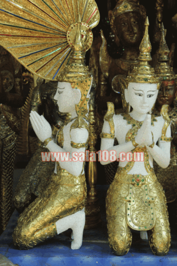 เทพพนมขาว+ทอง