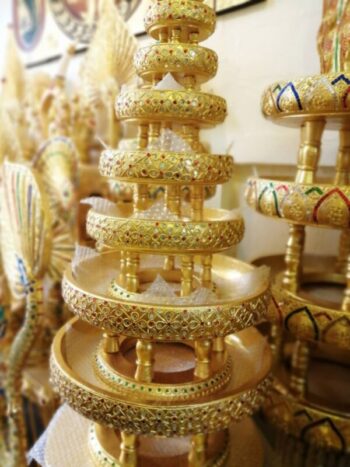 [:th]ขันโตกไม้ ลายดอกไม้[:]