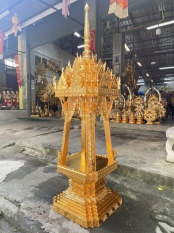 [:th]บุษบกไม้สักสีทอง[:]