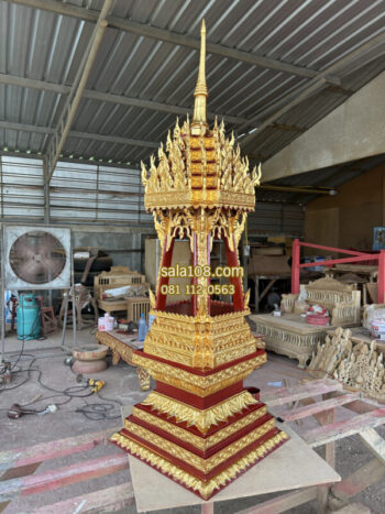 [:th]บุษบกไม้สัก หลังเล็ก สูง 145 ซม.[:]