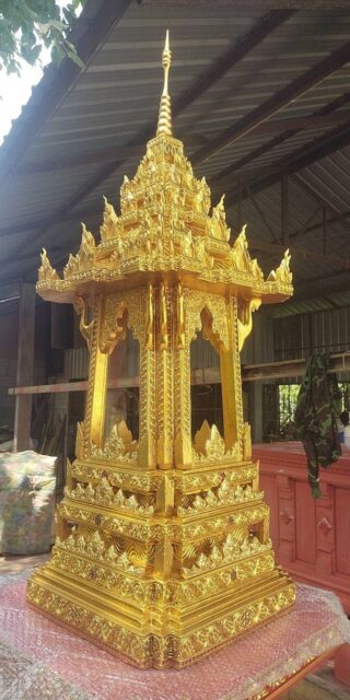 บุษบกไม้สักหลังเล็ก