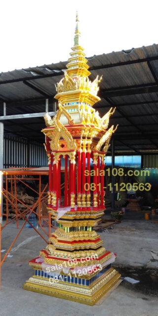 [:th]บุษบกไม้สัก [ขนาดใหญ่][:]