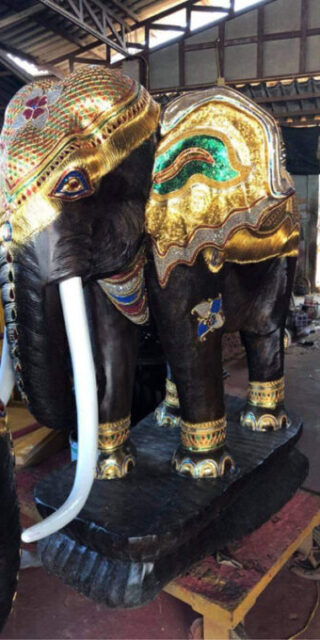 [:th]ช้างแกะสลัก Wooden Elephants[:]