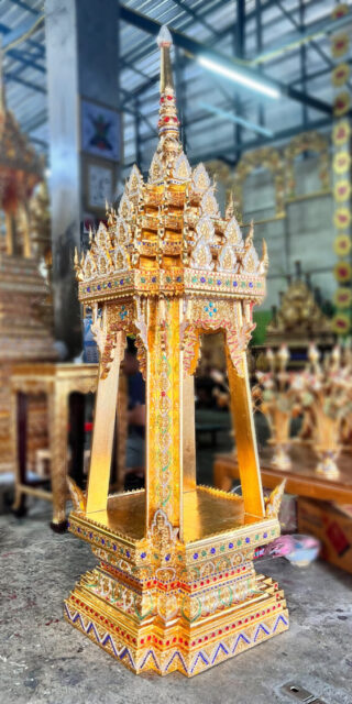 [:th]บุษบกไม้สัก [ขนาดกลาง][:]