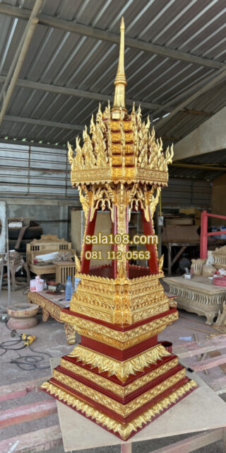 [:th]บุษบกไม้สัก หลังเล็ก สูง 145 ซม.[:]